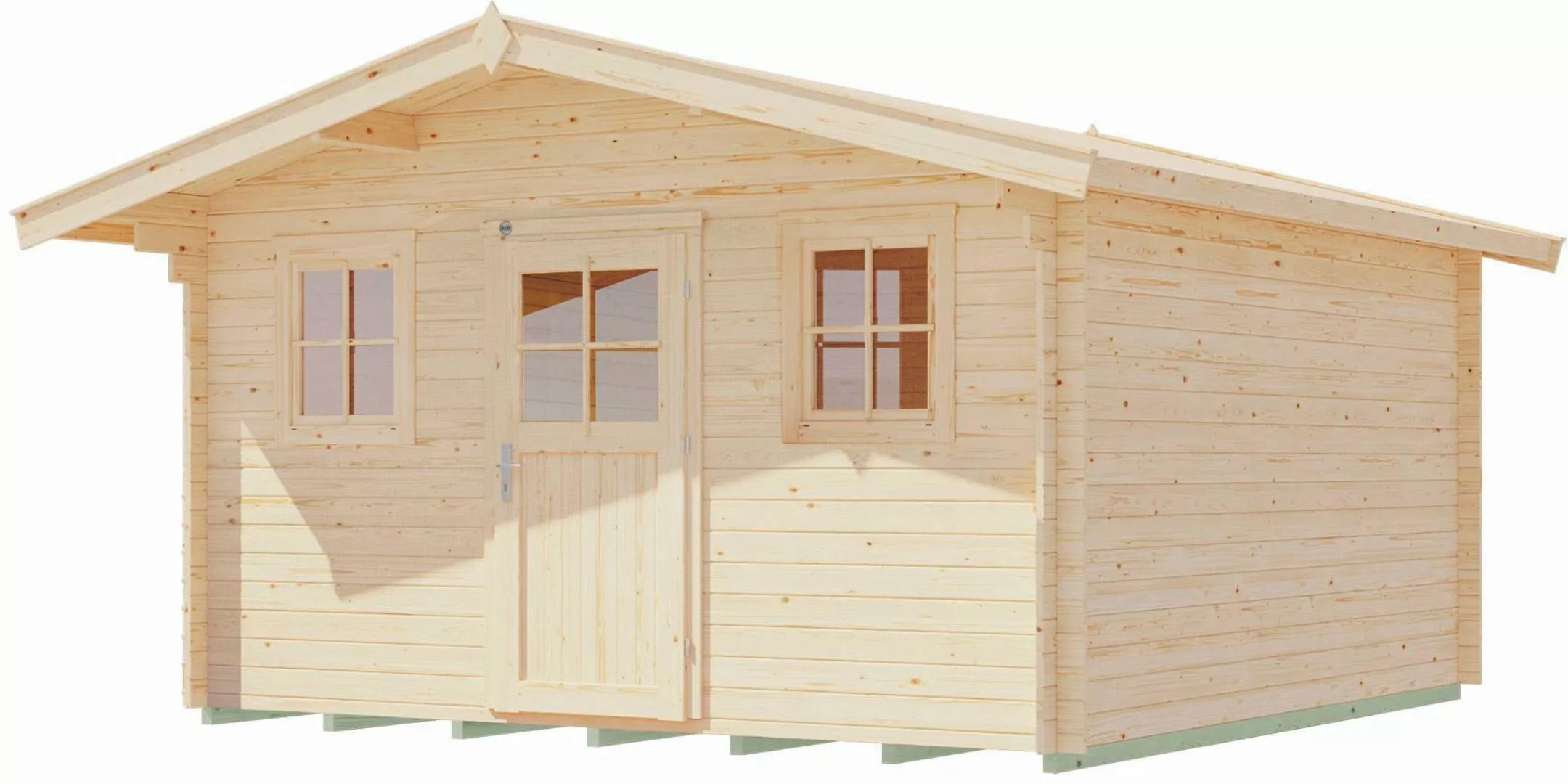 Weka Holz-Gartenhaus Satteldach Unbehandelt 450 cm günstig online kaufen