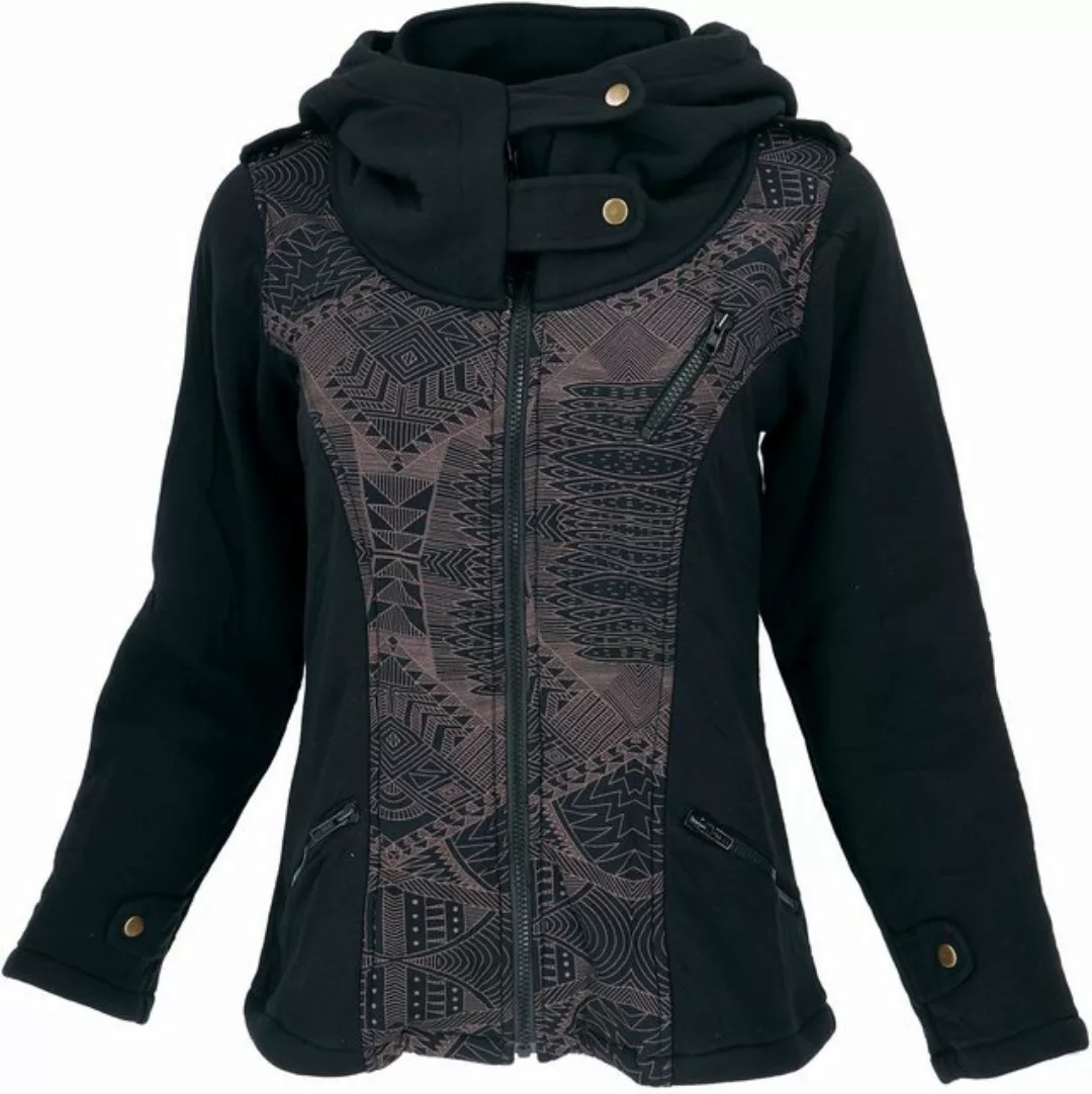 Guru-Shop Langjacke Goa Festival Jacke Print, Jacke mit weiter.. alternativ günstig online kaufen