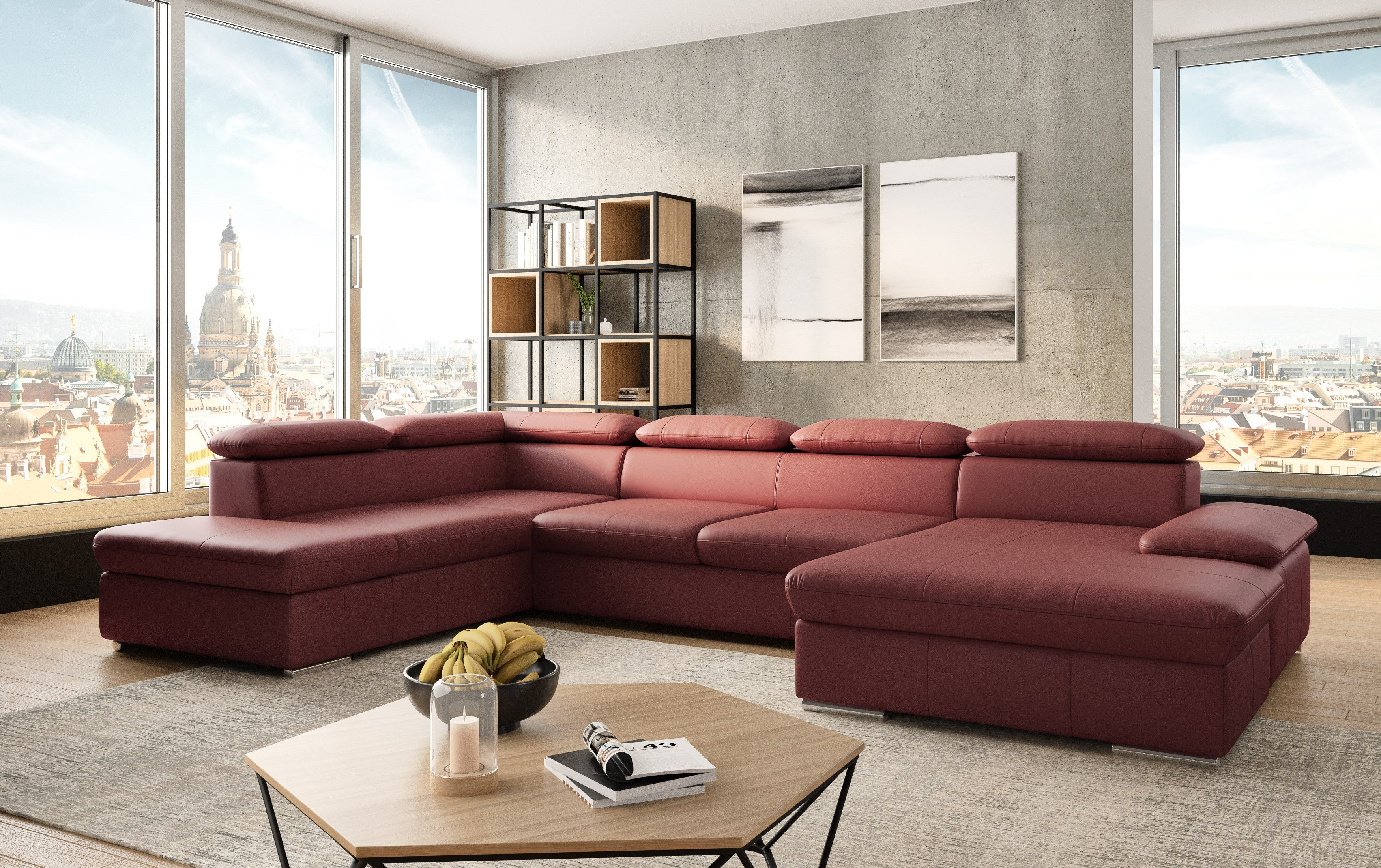 sit&more Wohnlandschaft "Valantine U-Form", inkl. Kopf- und Armteilverstell günstig online kaufen