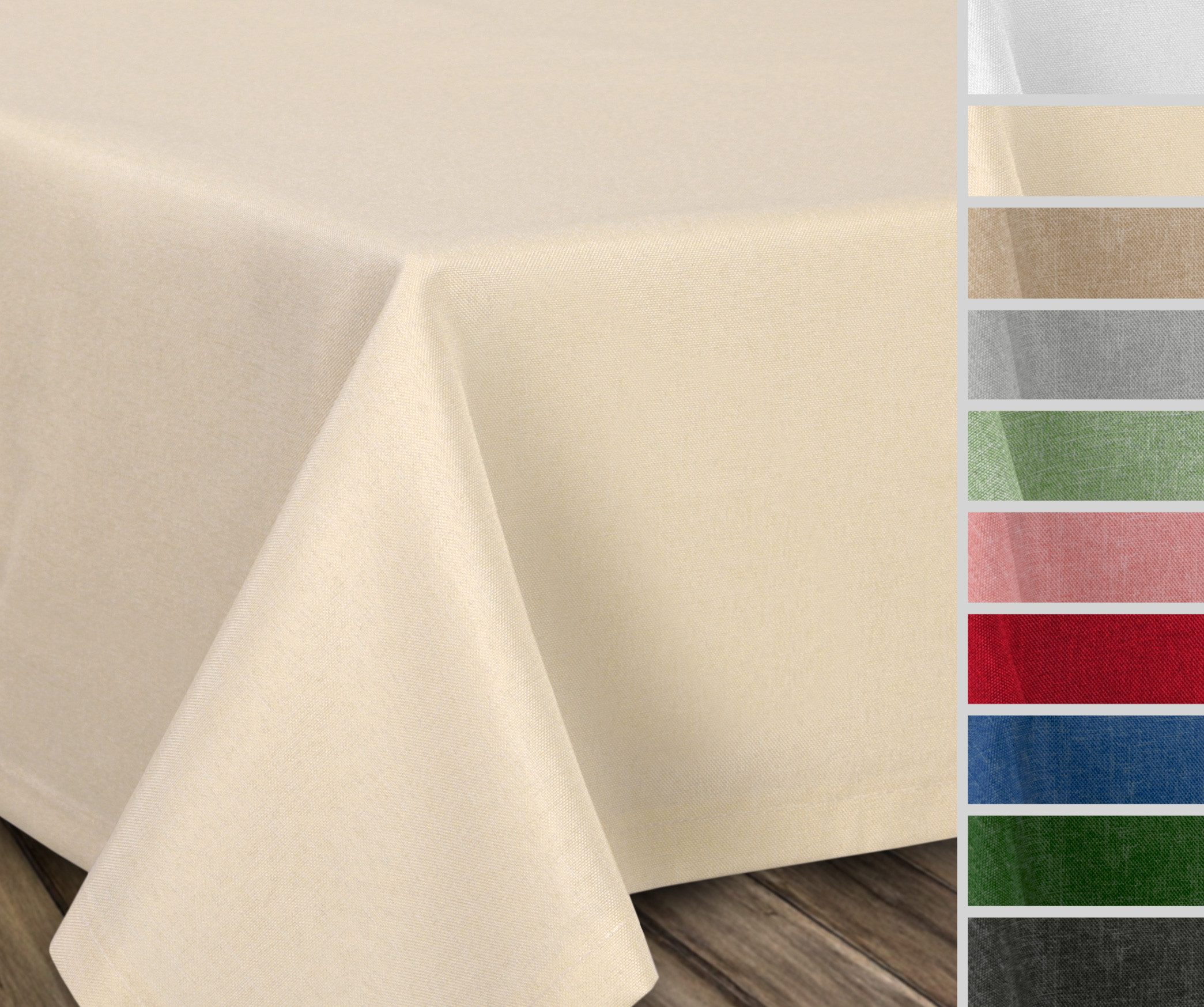 Beautex Tischdecke Fleckenabweisende bügelfreie Tischdecke mit günstig online kaufen