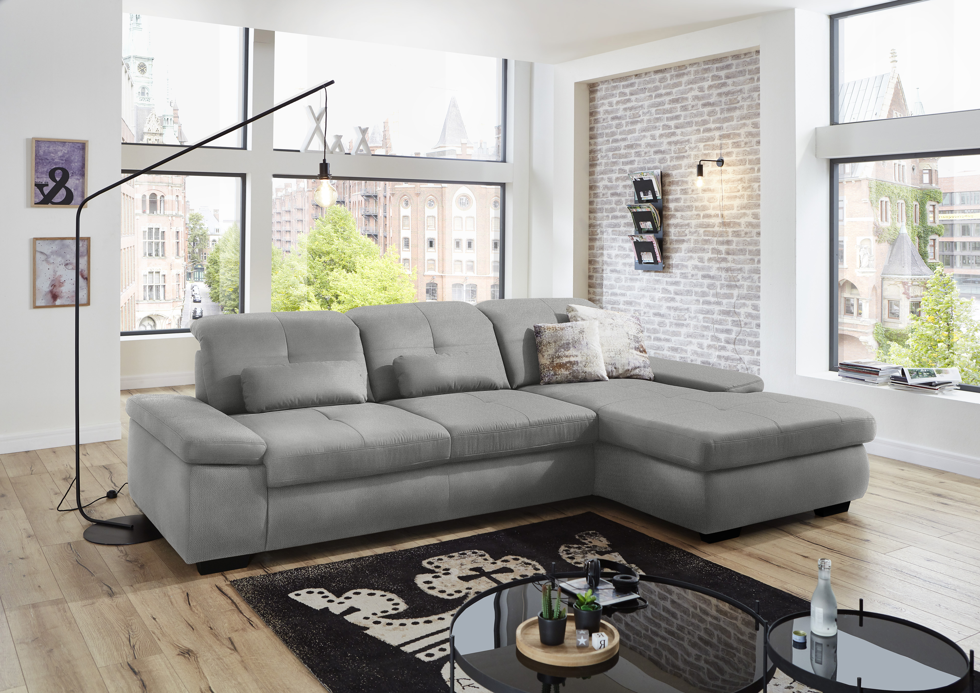 Die PlanBar Ecksofa "MP-IN16012 L-Form, mit Federkern-Polsterung", inkl. Si günstig online kaufen