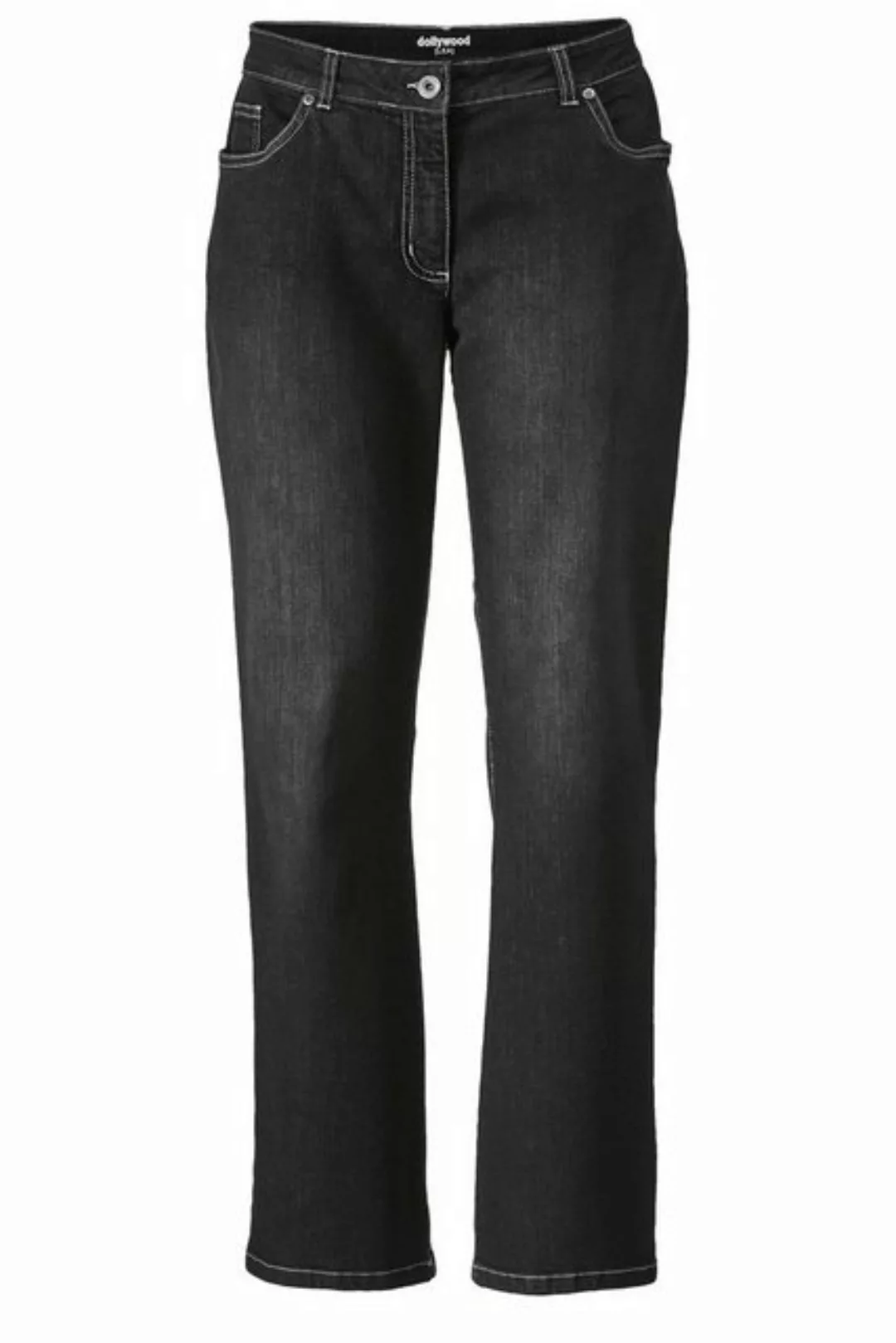 Dollywood Regular-fit-Jeans Bootcut-Jeans Stretchkomfort 5-Pocket mit Schla günstig online kaufen