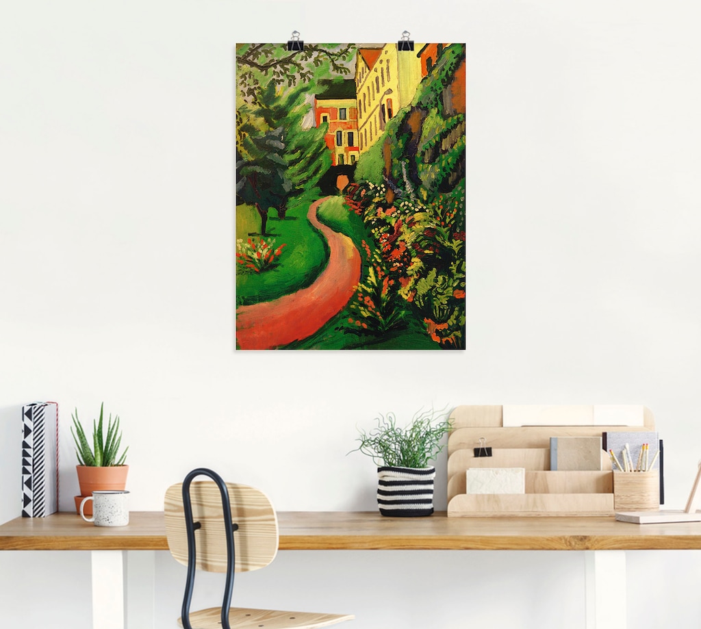 Artland Wandbild »Unser Garten mit blühenden Rabatten«, Garten, (1 St.), al günstig online kaufen