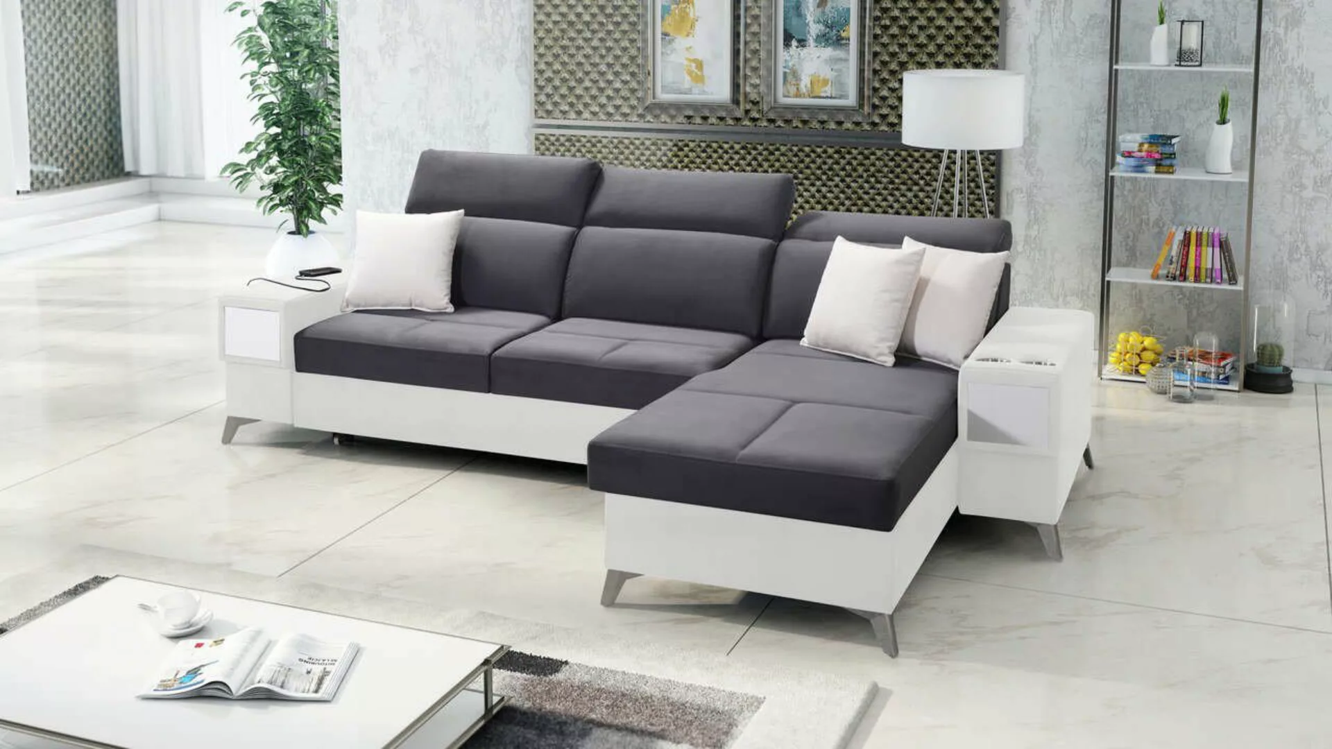 Best for Home Ecksofa Daisy I Luxus und Elegantes mit Schlaffunktion und Be günstig online kaufen