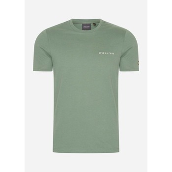 Lyle & Scott  T-Shirts & Poloshirts Embroidered t-shirt - duck green cove günstig online kaufen