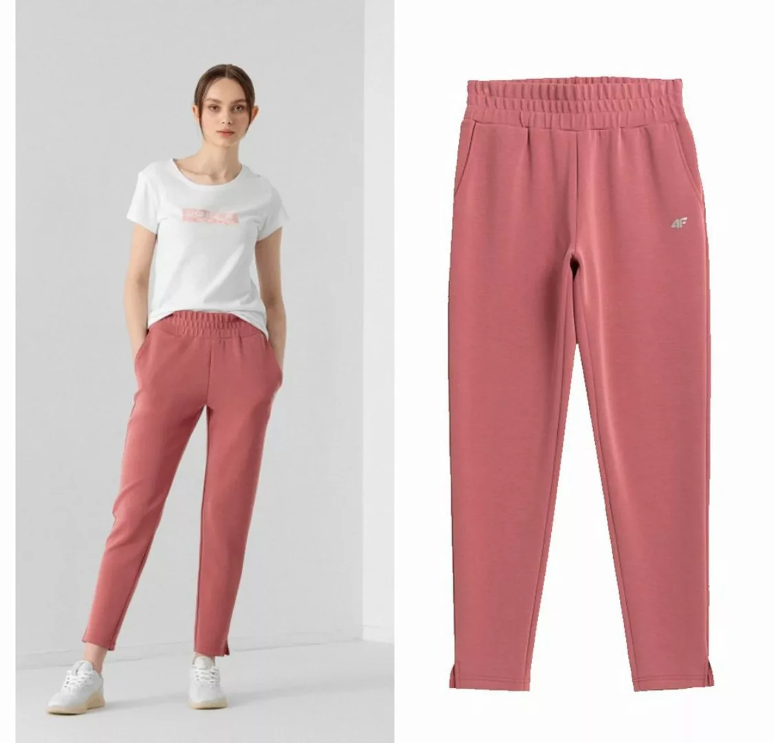 4F Leggings 4F - Damen Sport Yoga Baumwollhose, Jogginghose, rose günstig online kaufen