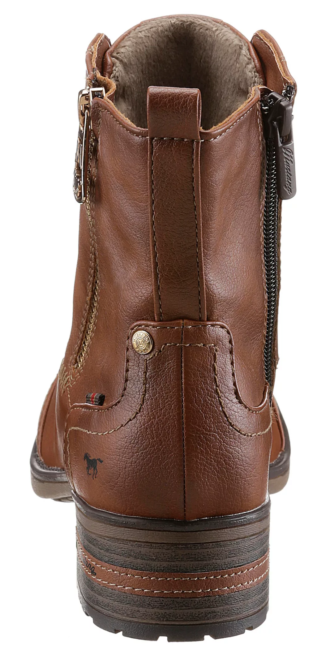 Mustang Schnürstiefelette Damen braun günstig online kaufen