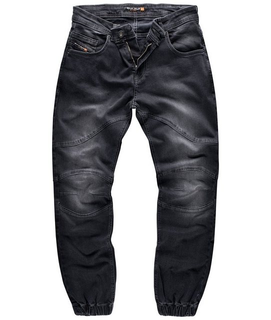 Rock Creek Tapered-fit-Jeans Herren Jeans Jogger-Style Dunkelgrau RC-2188 günstig online kaufen