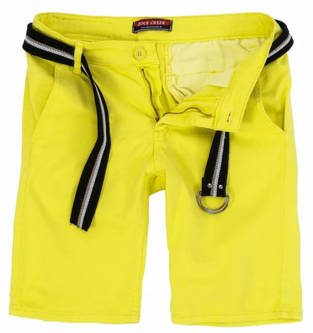 Rock Creek Chinoshorts Herren Chino Shorts mit Gürtel RC-2133 günstig online kaufen