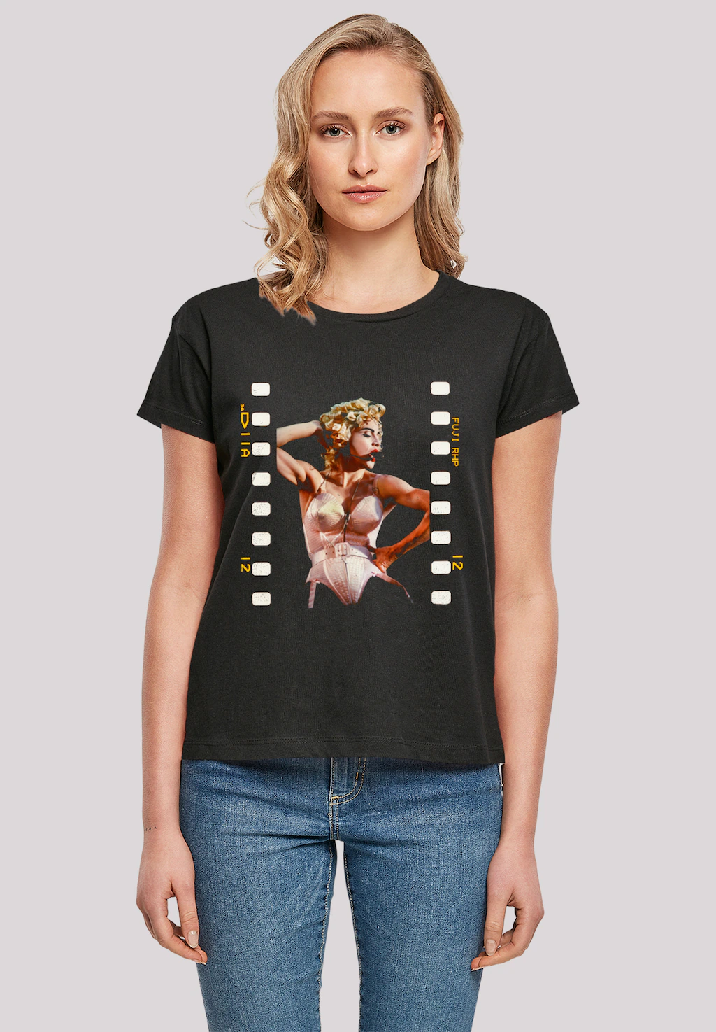 F4NT4STIC T-Shirt "Madonna Live Photo Reel By Stephen Wright", Premium Qual günstig online kaufen