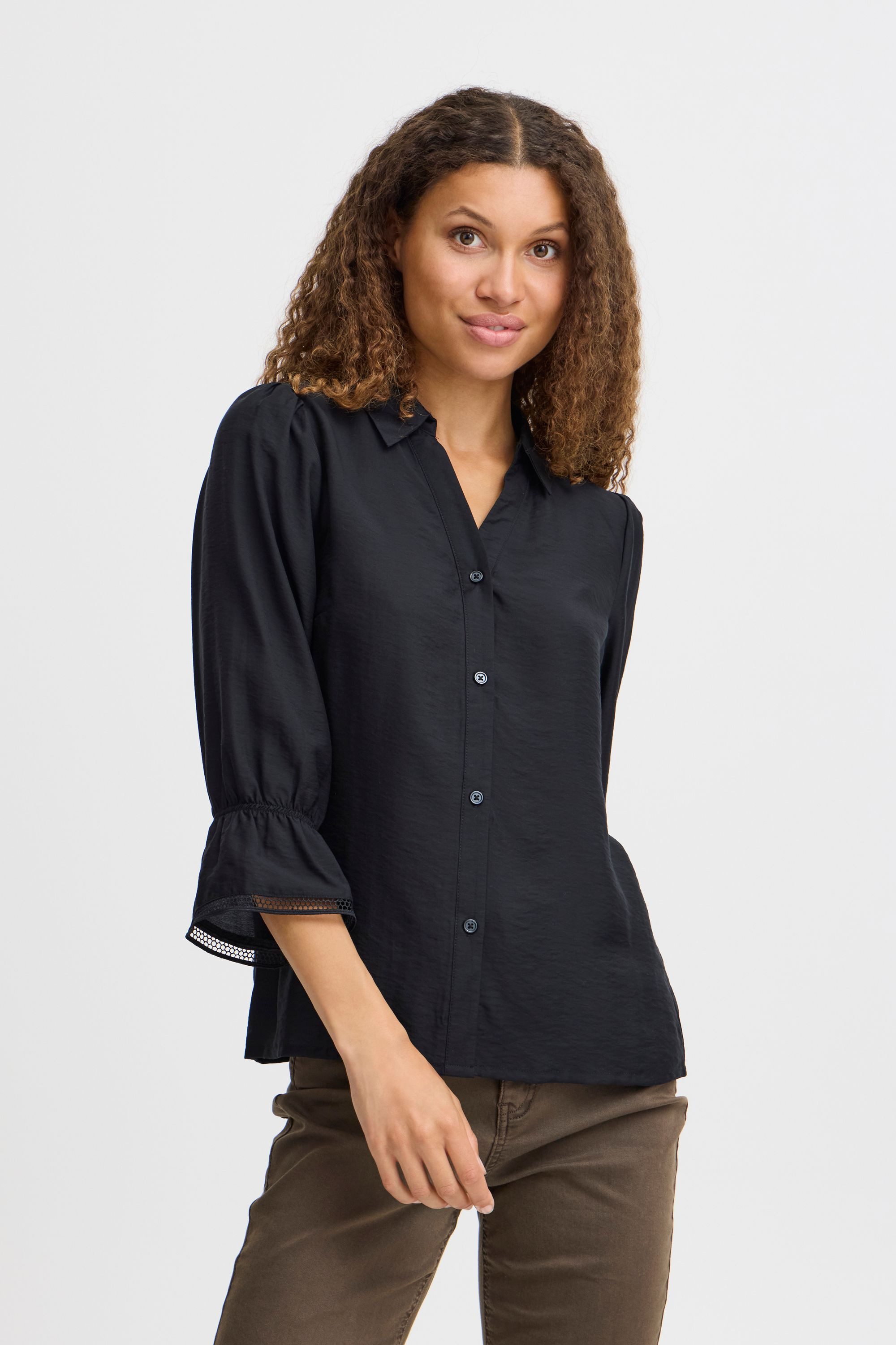 Pulz Jeans Kurzarmbluse PZTORI Shirt leichte günstig online kaufen