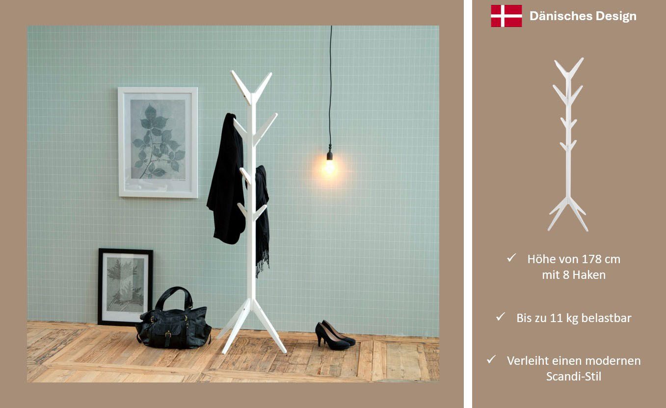 ACTONA GROUP Kleiderständer "Ascot", (1 St.), Garderobenständer aus lackier günstig online kaufen