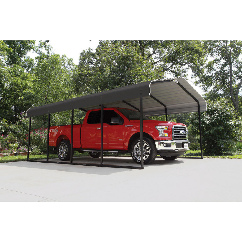 ShelterLogic Einzelcarport Rom Anthrazit 370 cm x 600 cm günstig online kaufen