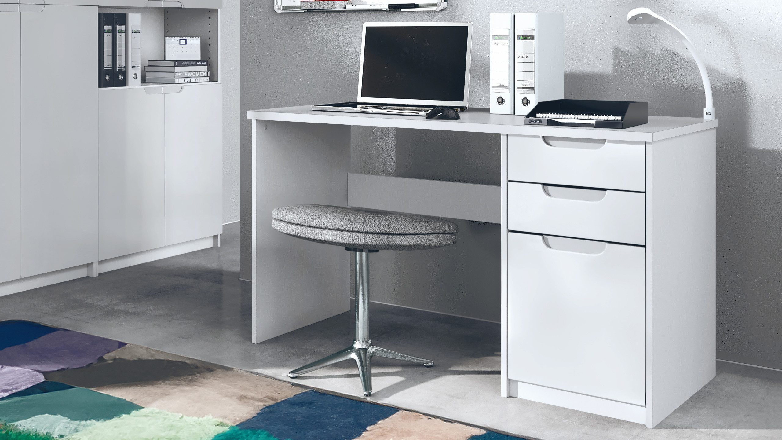 Vladon Schreibtisch Logan (Bürotisch, mit 2 günstig online kaufen