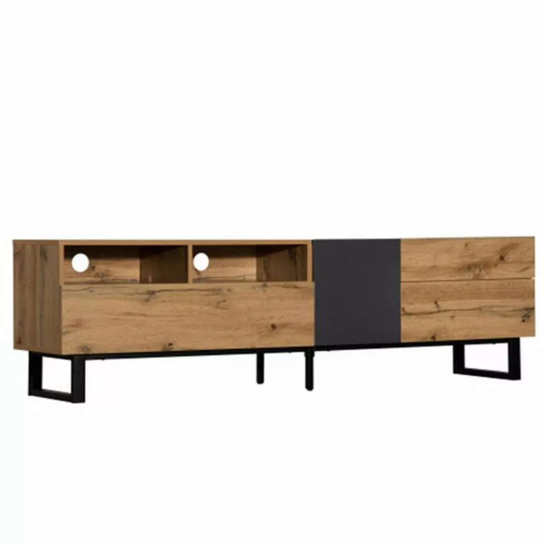 Celya TV-Schrank Moderne Farbe passend Holz Maserung TV Schrank 180cm stabi günstig online kaufen