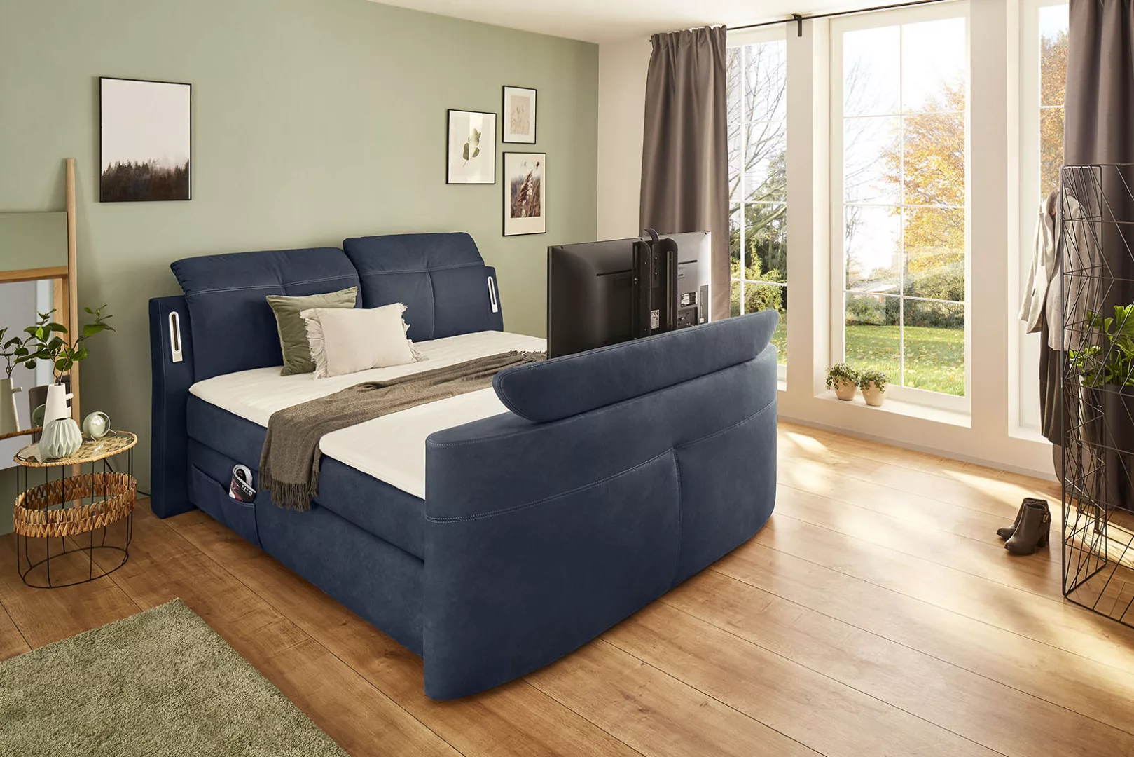 Jockenhöfer Gruppe Boxspringbett "Movie Star", mit versenkbarem TV-Lift, Fe günstig online kaufen