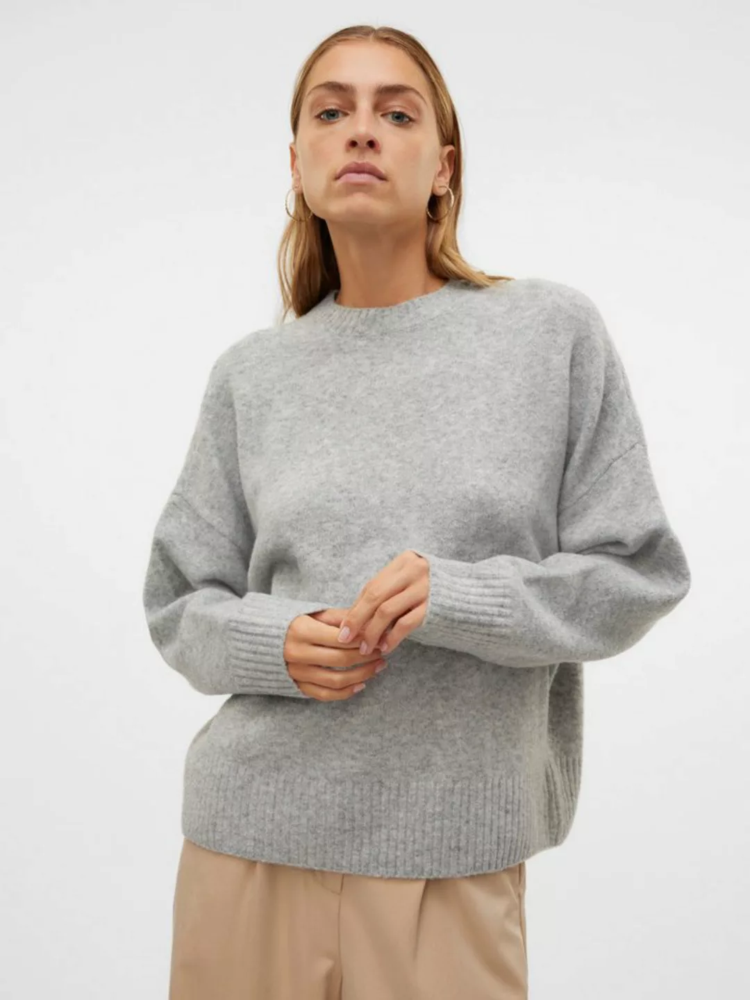 Vero Moda Strickpullover VMBOOM LS O-NECK PULLOVER GA NOOS günstig online kaufen