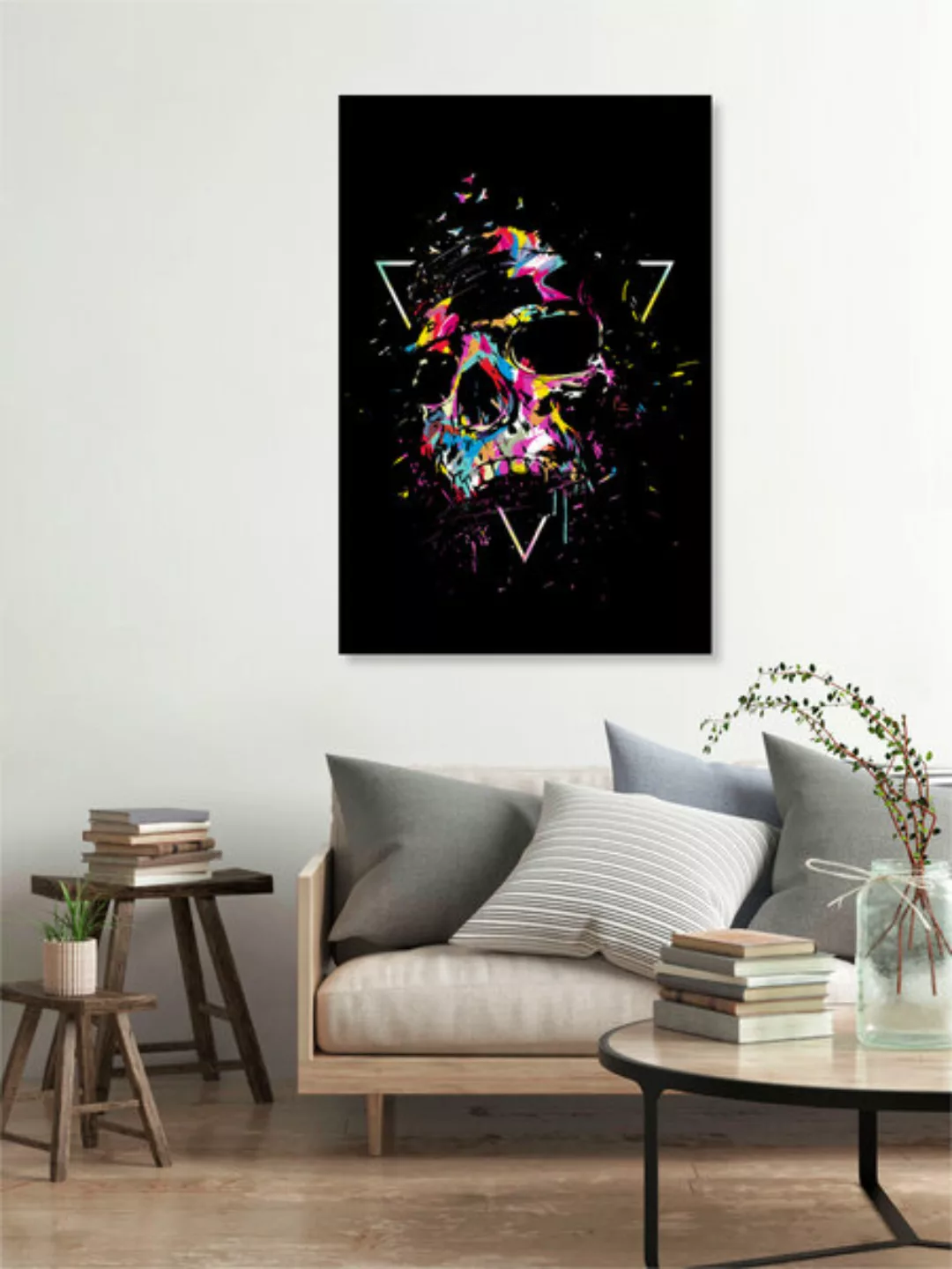 Poster / Leinwandbild - Skull X günstig online kaufen