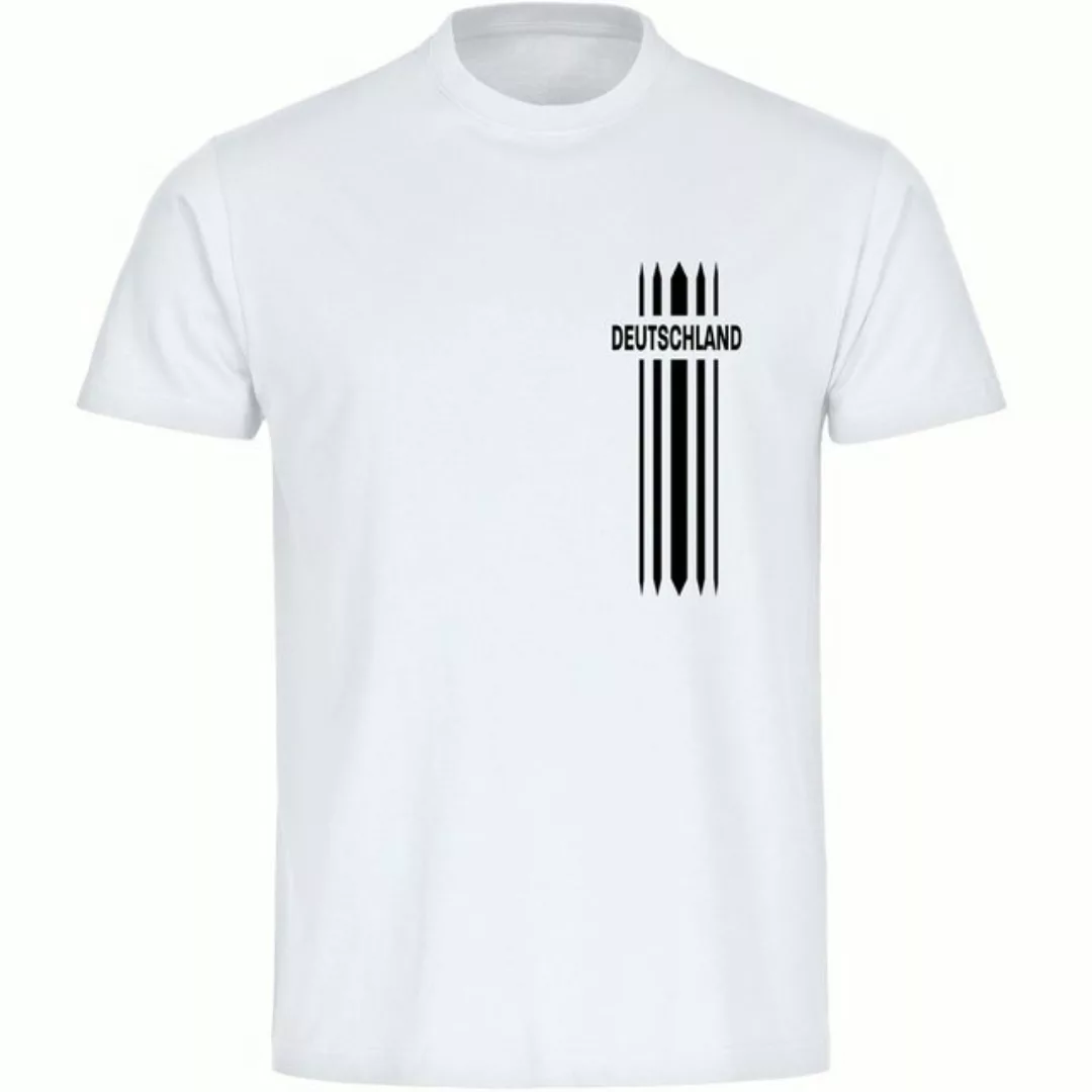 multifanshop T-Shirt Herren Deutschland - Streifen - Männer günstig online kaufen