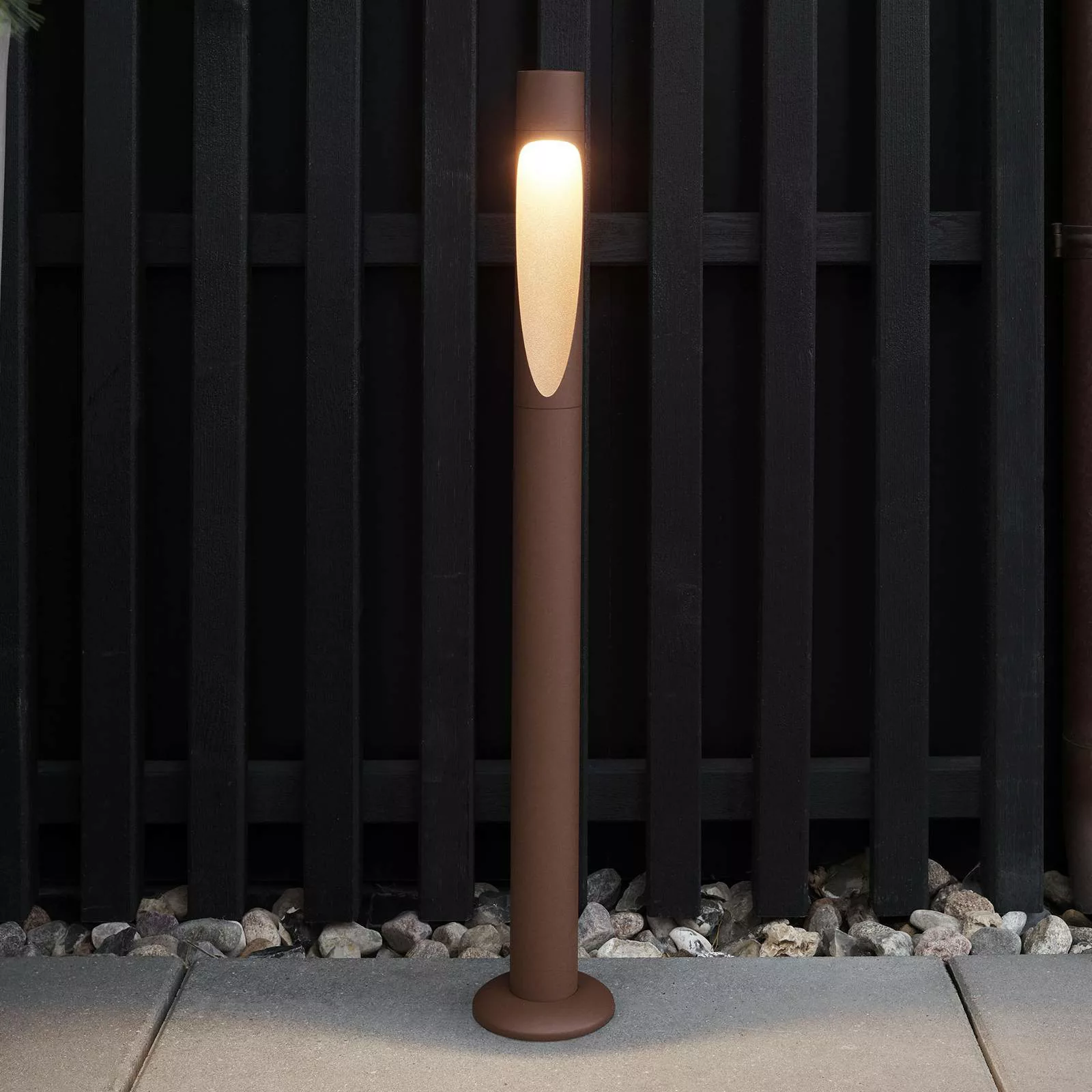 Louis Poulsen Wegeleuchte Flindt, 930, corten 70 cm Fuß 24 V günstig online kaufen