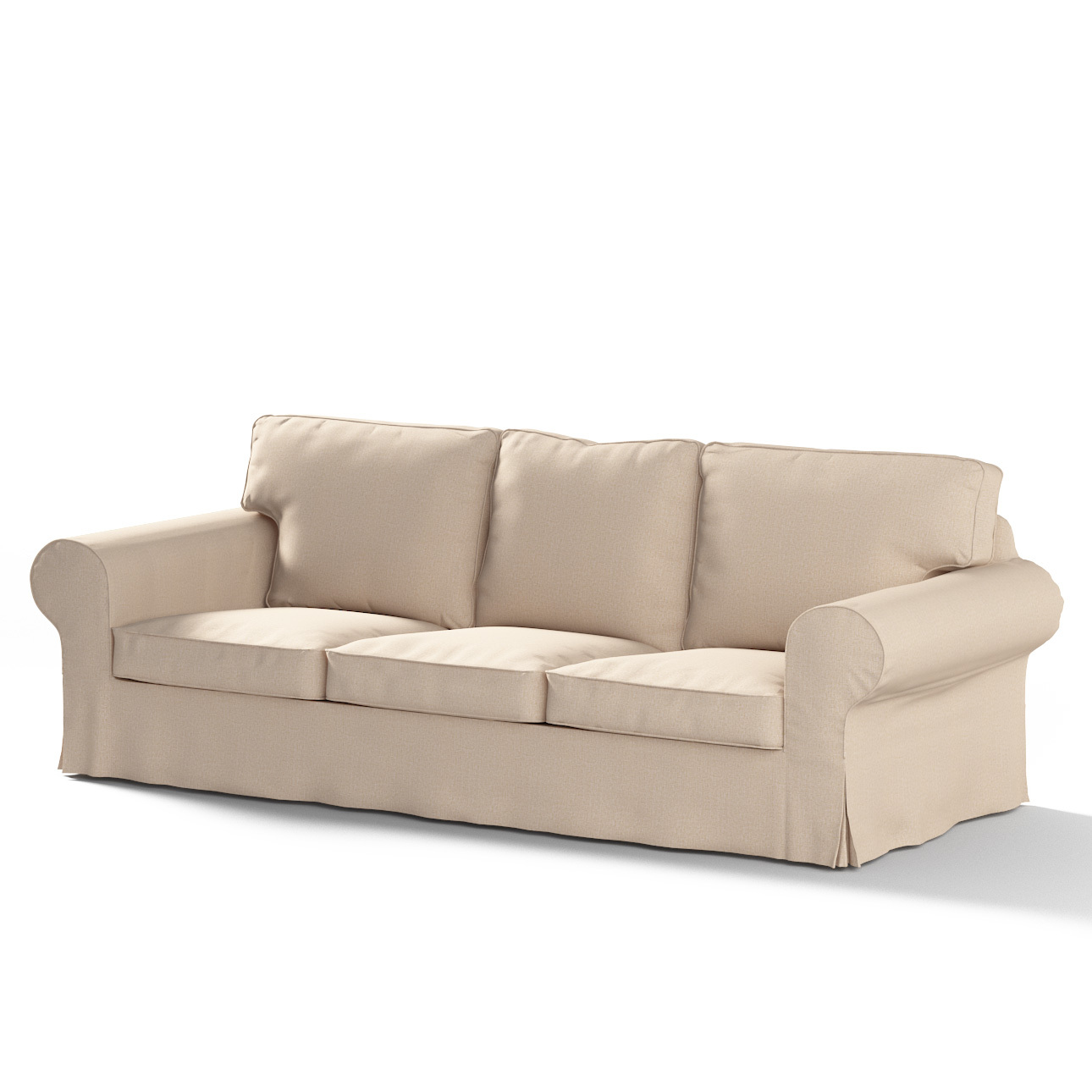 Bezug für Ektorp 3-Sitzer Sofa nicht ausklappbar, beige, Sofabezug für Ekto günstig online kaufen