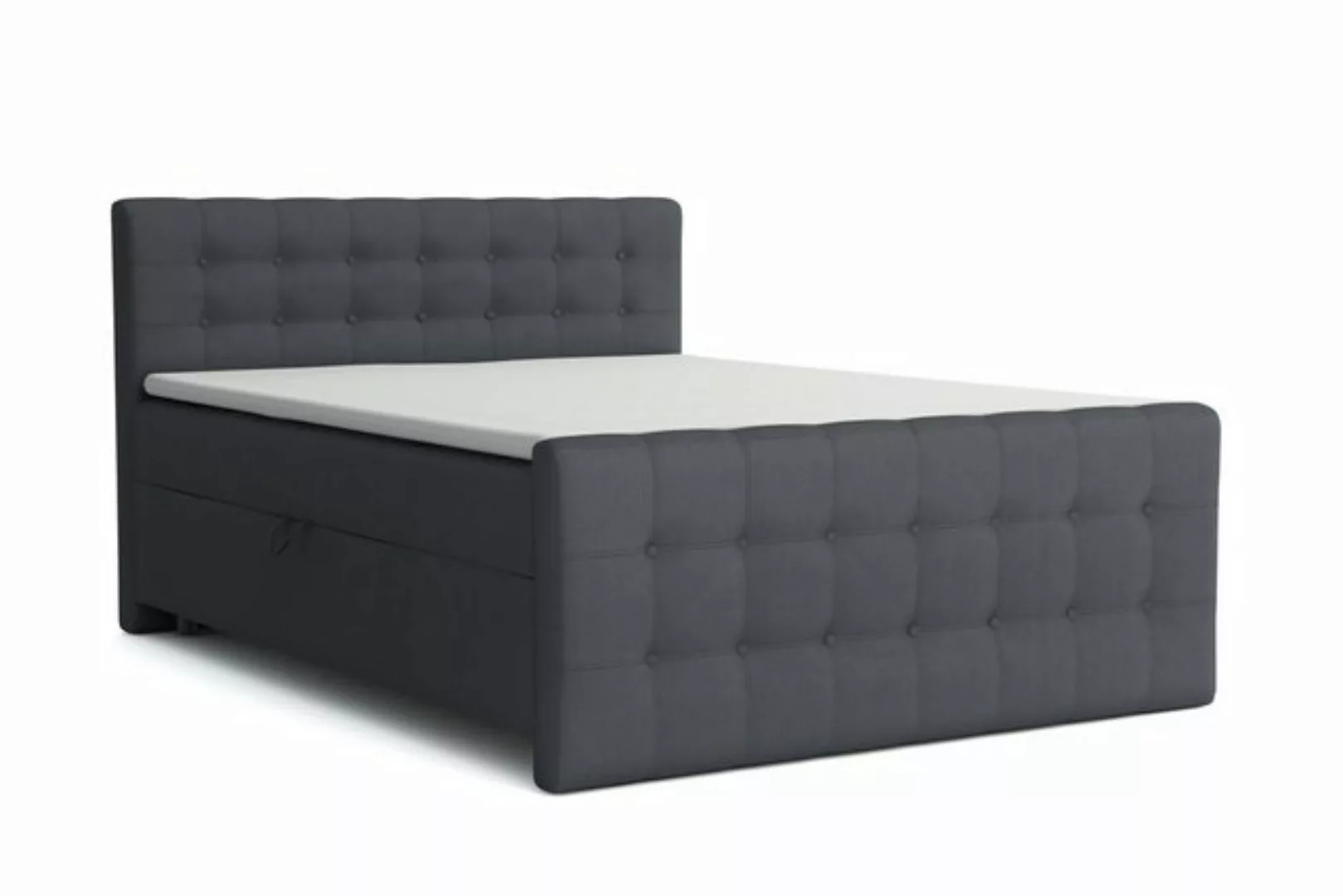 Deine Möbel 24 Boxspringbett REEL Boxspring Komplettbett Polsterbett (Set, günstig online kaufen