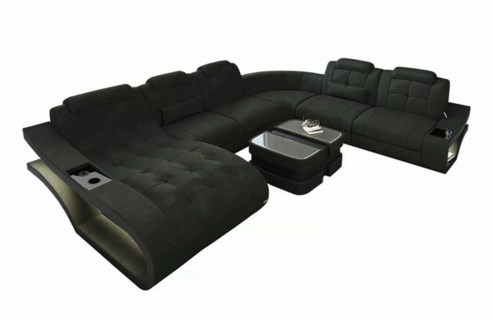 Sofa Dreams Wohnlandschaft Polster Stoff Sofa Couch Elegante A XXL Form Sto günstig online kaufen