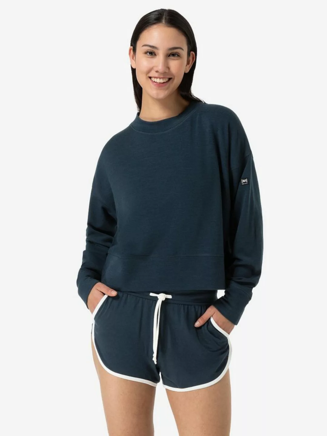 SUPER.NATURAL Sweatshirt für Damen, Merino KRISSINI SWEATER casual, vielsei günstig online kaufen