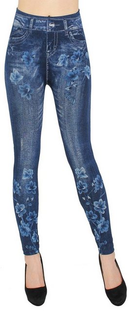 dy_mode Jeggings Damen Leggings in Jeans Optik Jeggings Jeansleggings High günstig online kaufen