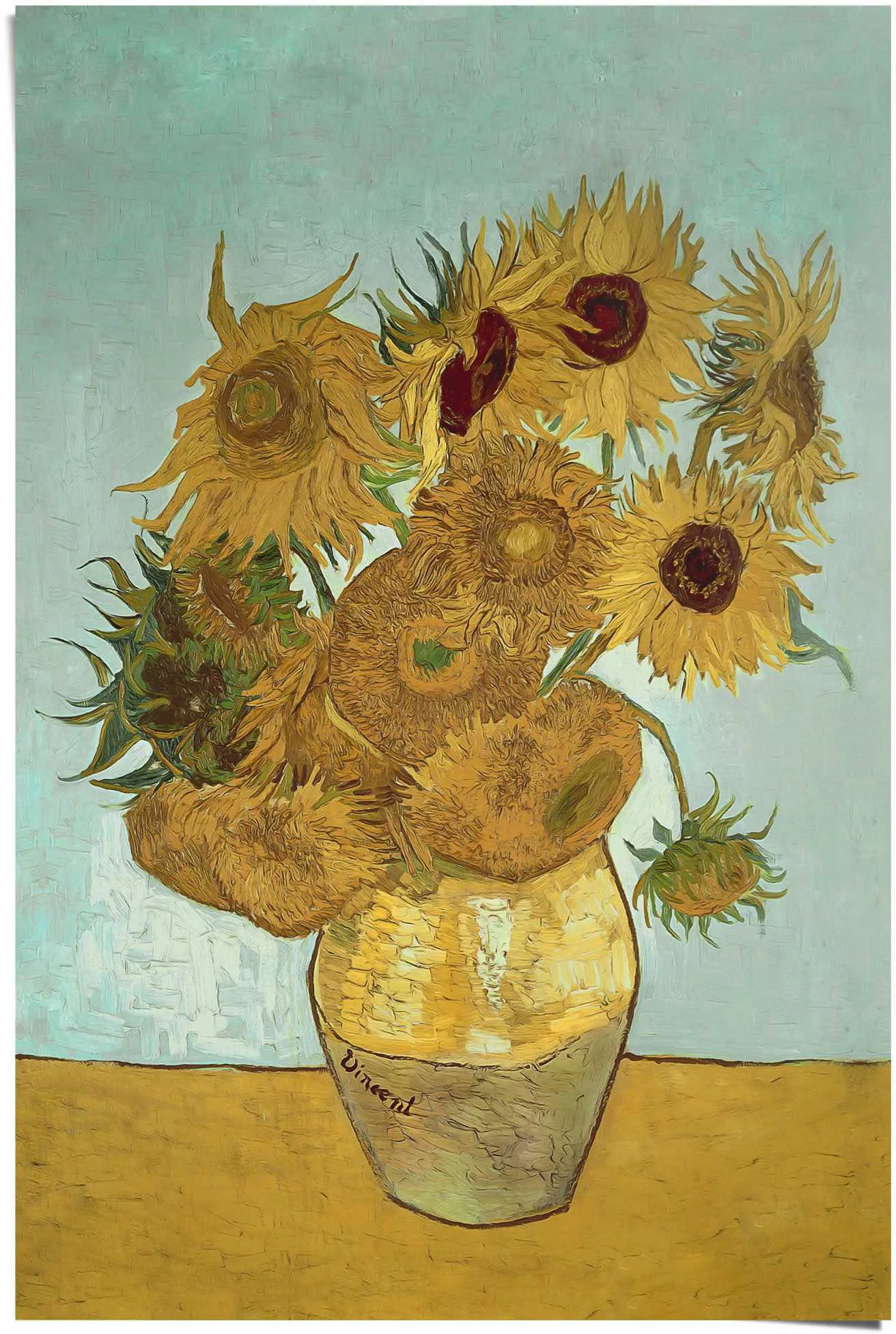 Reinders Poster "Sonnenblumen Vincent van Gogh - Blüte - Pflanze - Berühmte günstig online kaufen