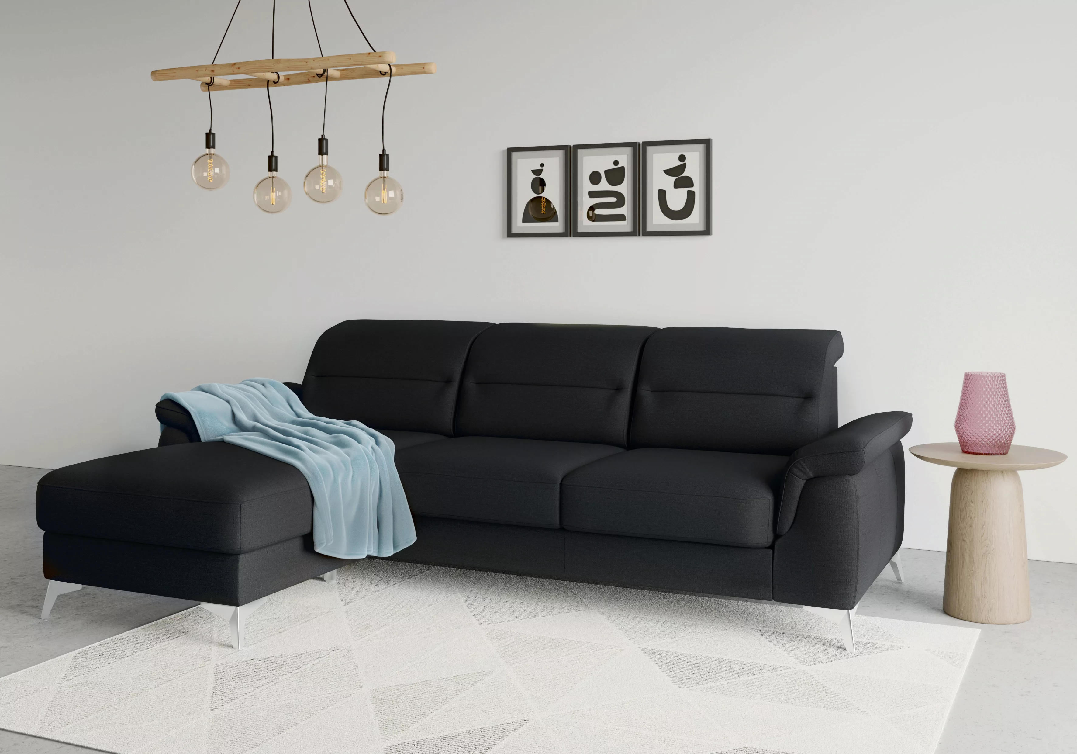 sit&more Ecksofa "Sinatra L-Form", mit Recamiere, optinal mit Kopfteilverst günstig online kaufen