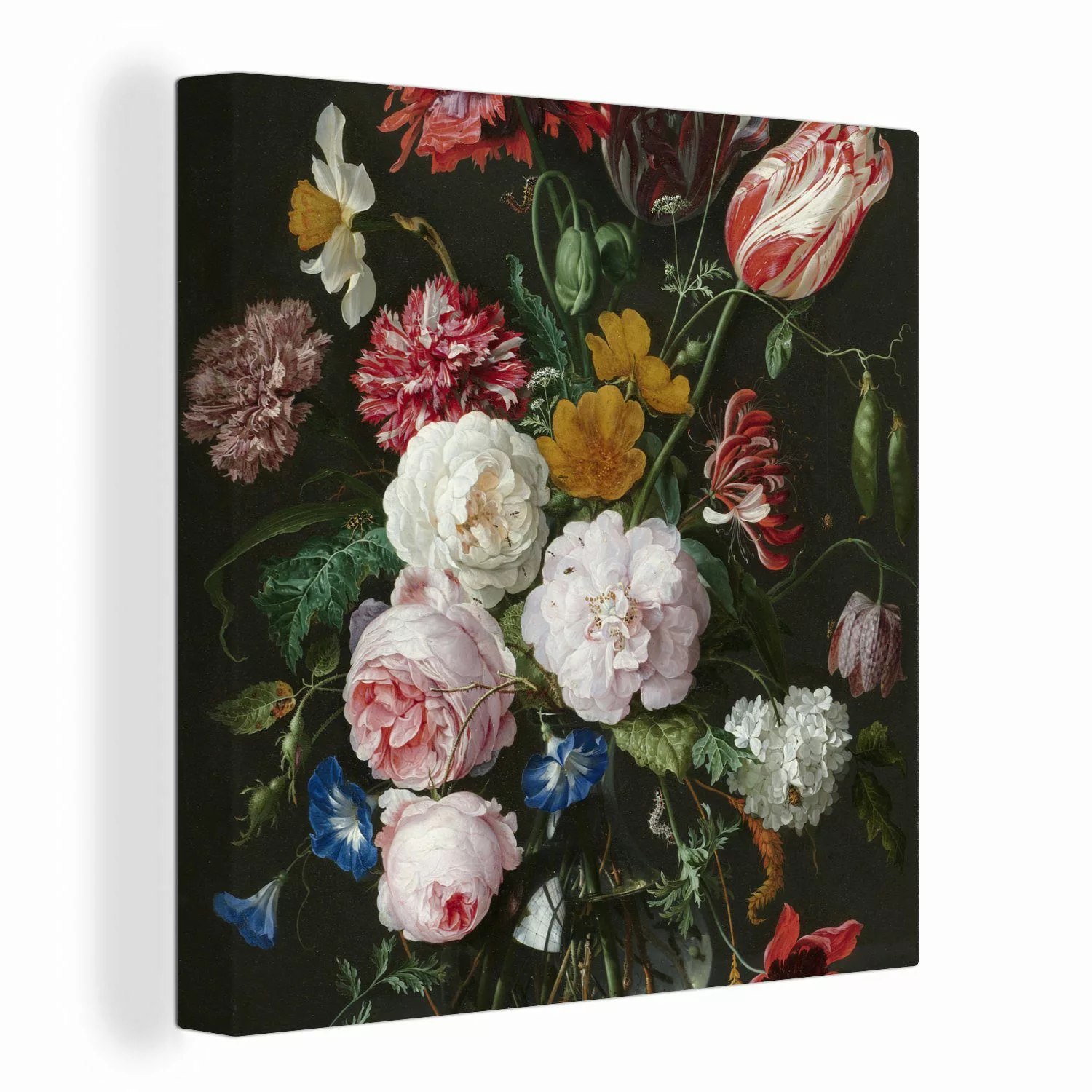 OneMillionCanvasses® Leinwandbild Stilleben mit Blumen in günstig online kaufen