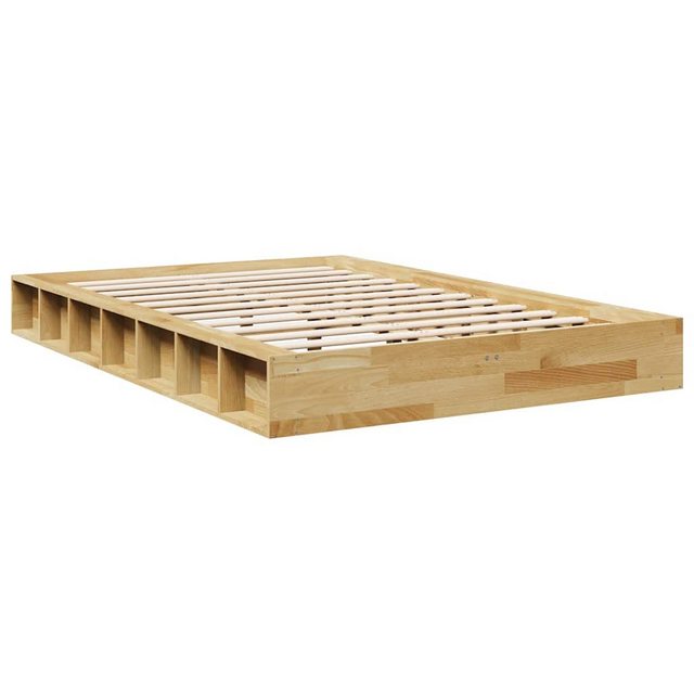 vidaXL Bett Massivholzbett ohne Matratze 120x200 cm Eichenholz günstig online kaufen