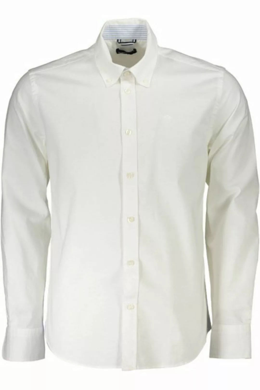 North Sails Langarmhemd Langarmshirt Herren Weiß - Regular Fit, Button-Down günstig online kaufen