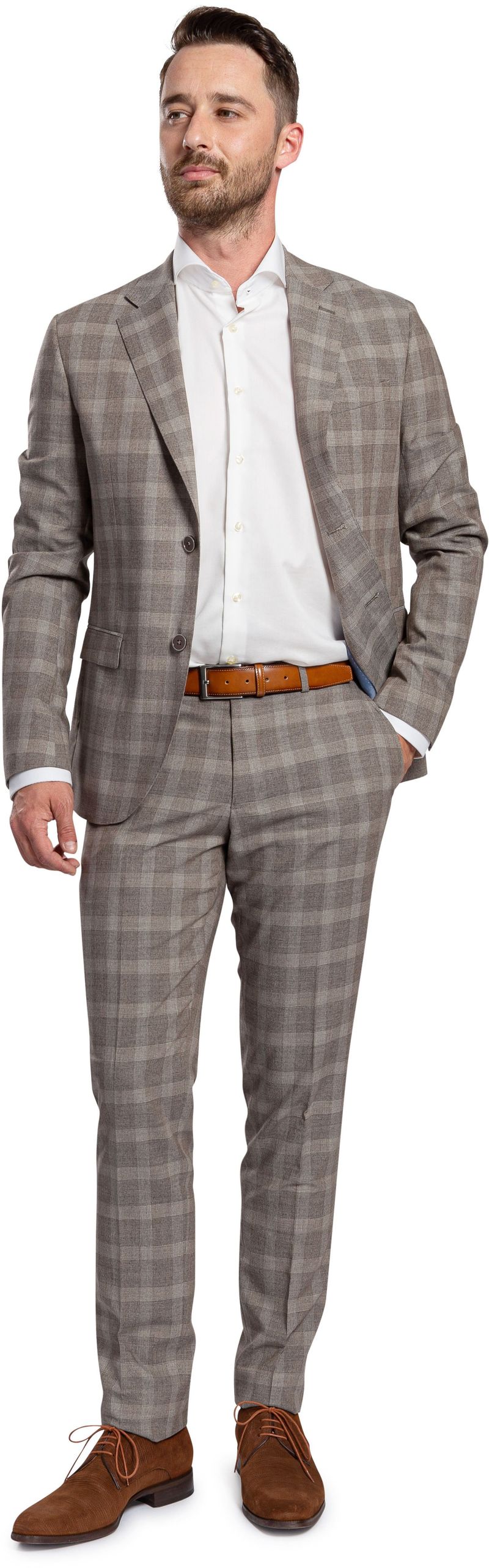 Suitable Strato Suit Wolle Karo Beige - Größe 52 günstig online kaufen