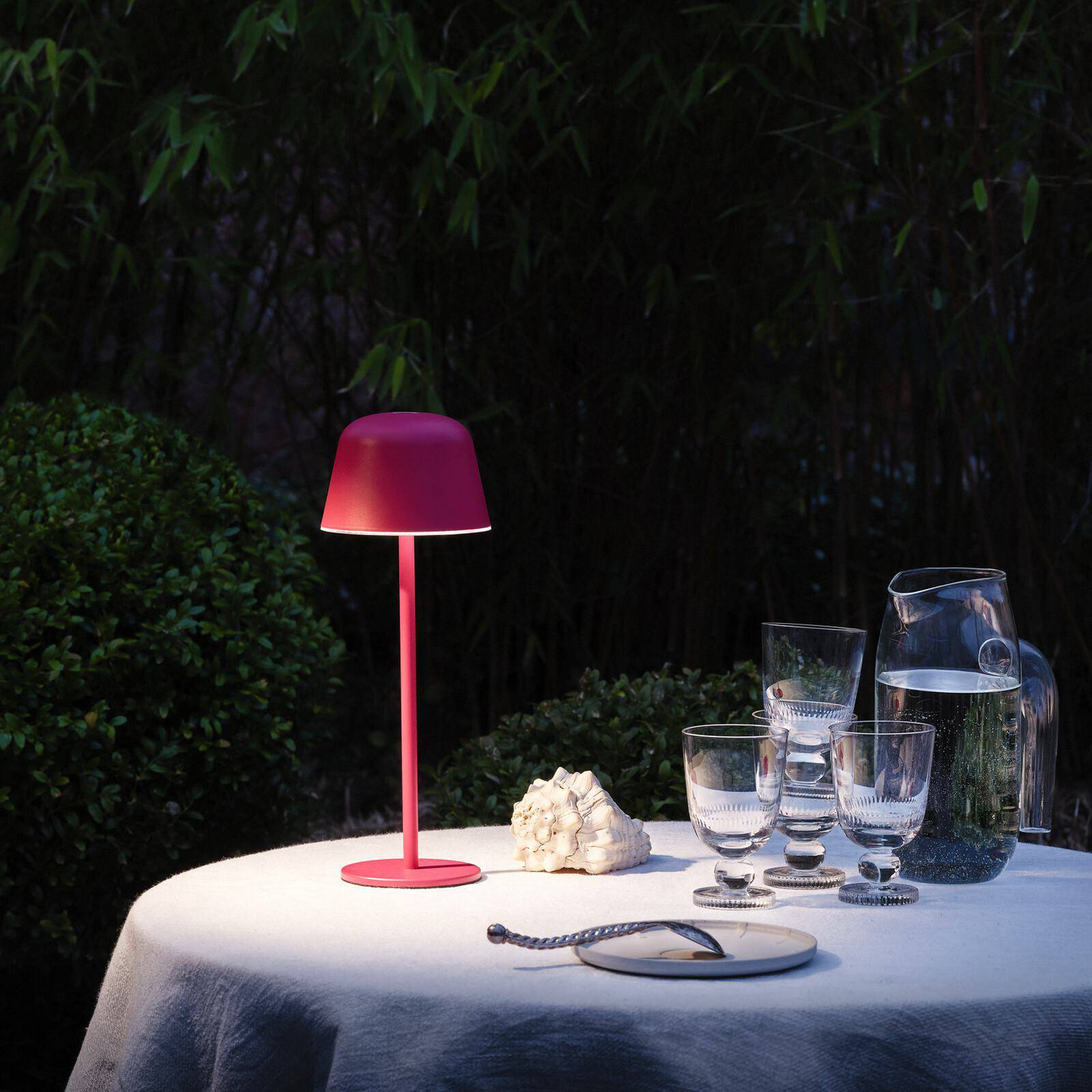 OSRAM LED-Akku-Tischlampe ENDURA STYLE magenta 30cm IP44 CCT günstig online kaufen