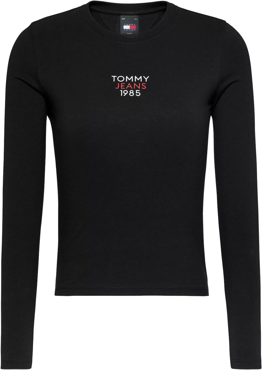Tommy Jeans Langarmshirt "Slim Fit Essential Logo Longsleeve Shirt" günstig online kaufen