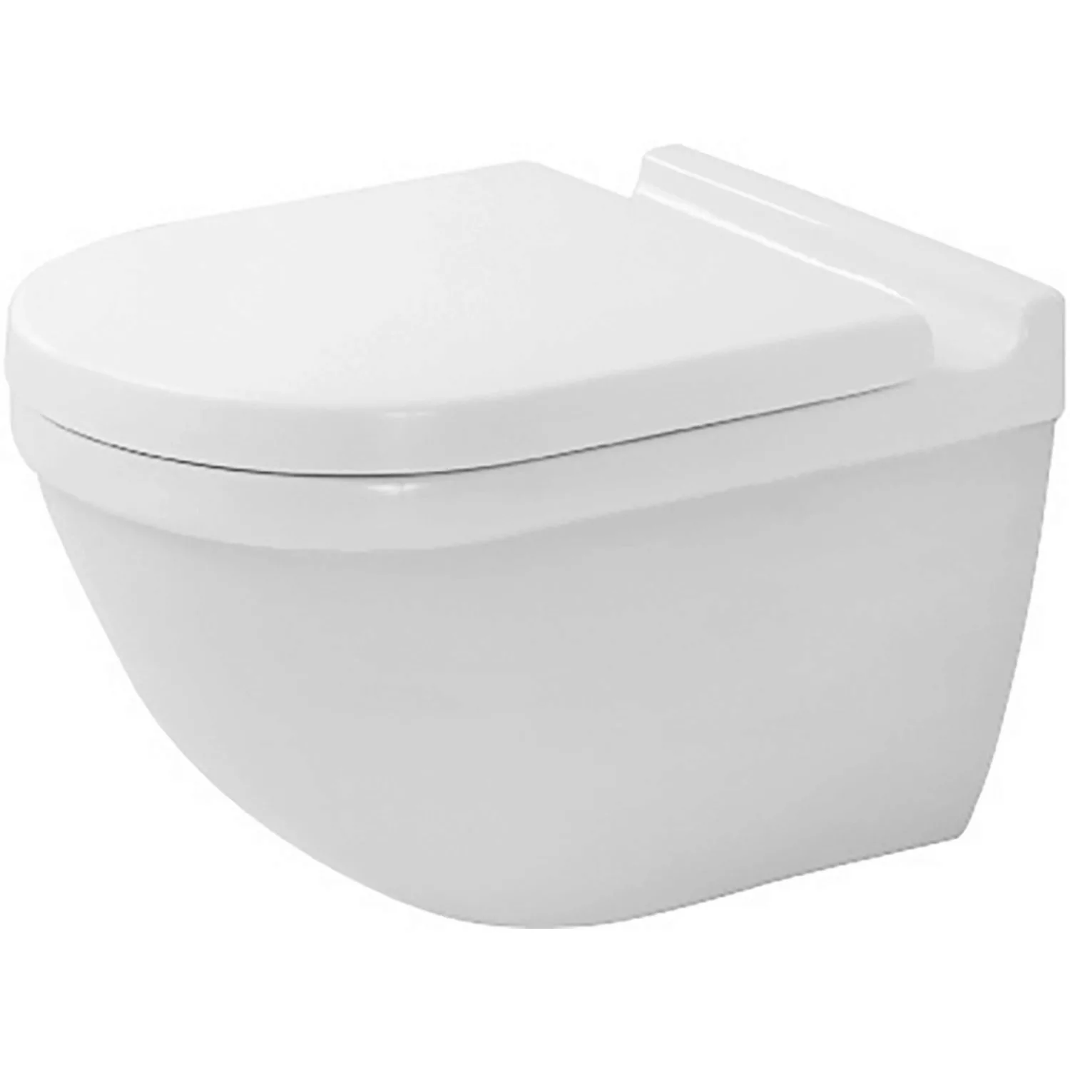 Duravit Wand-WC Starck 3 Tiefspüler 540 mm Weiß m.Wondergliss verdeckte Bef günstig online kaufen