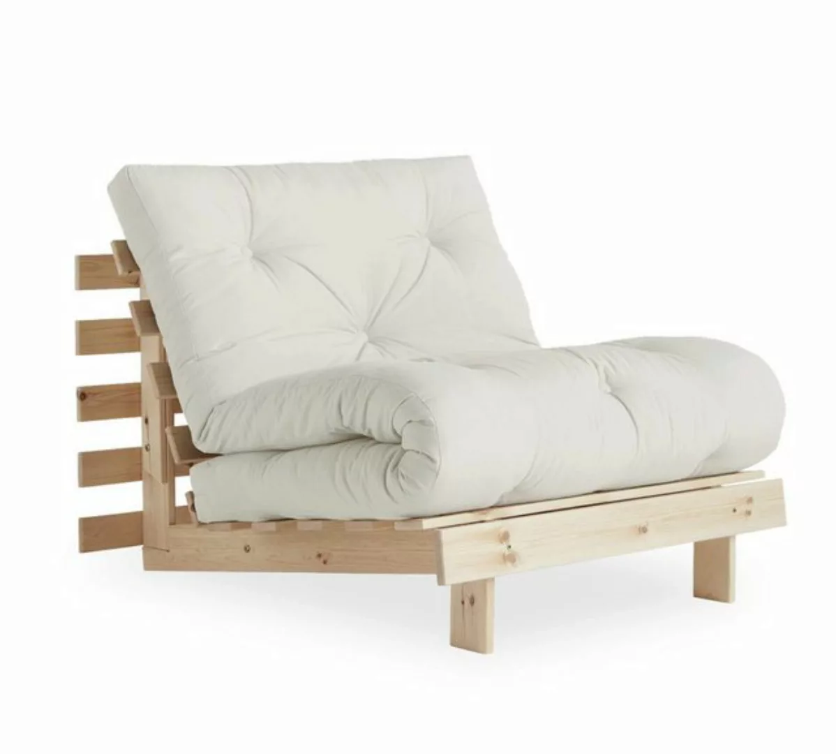 Karup Design Schlafsofa Schlafsofa ROOTS 90 cm Polster NATURAL Klappsofa Ge günstig online kaufen