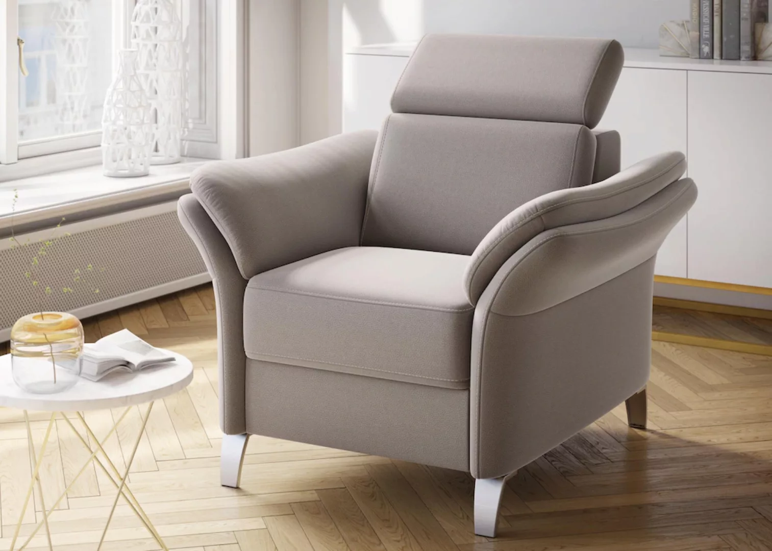 sit&more Sessel "Vincenzo", inklusive Kopfteilverstellung günstig online kaufen