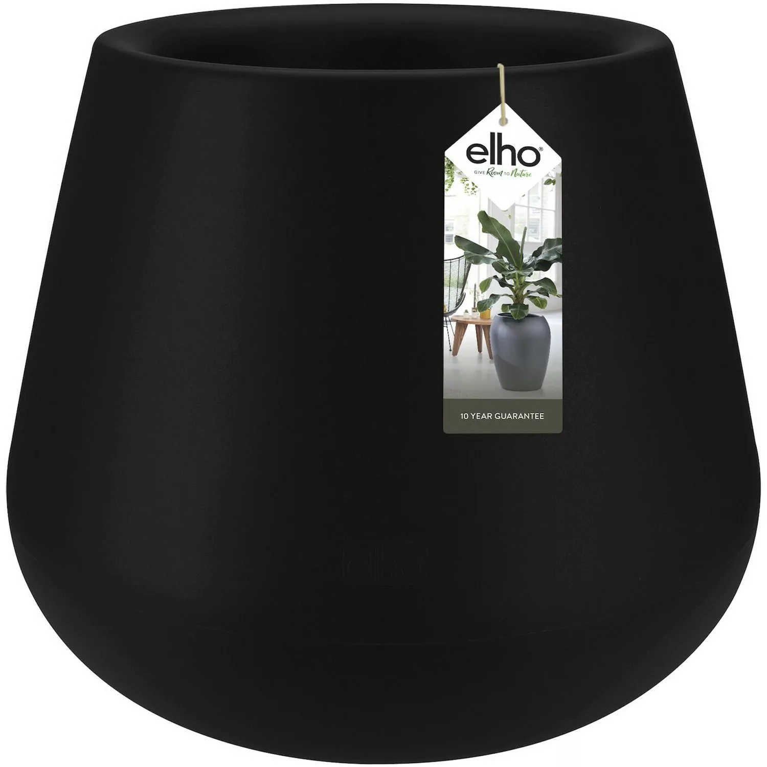 Elho Blumentopf Pure Cone Ø 55 cm Schwarz günstig online kaufen