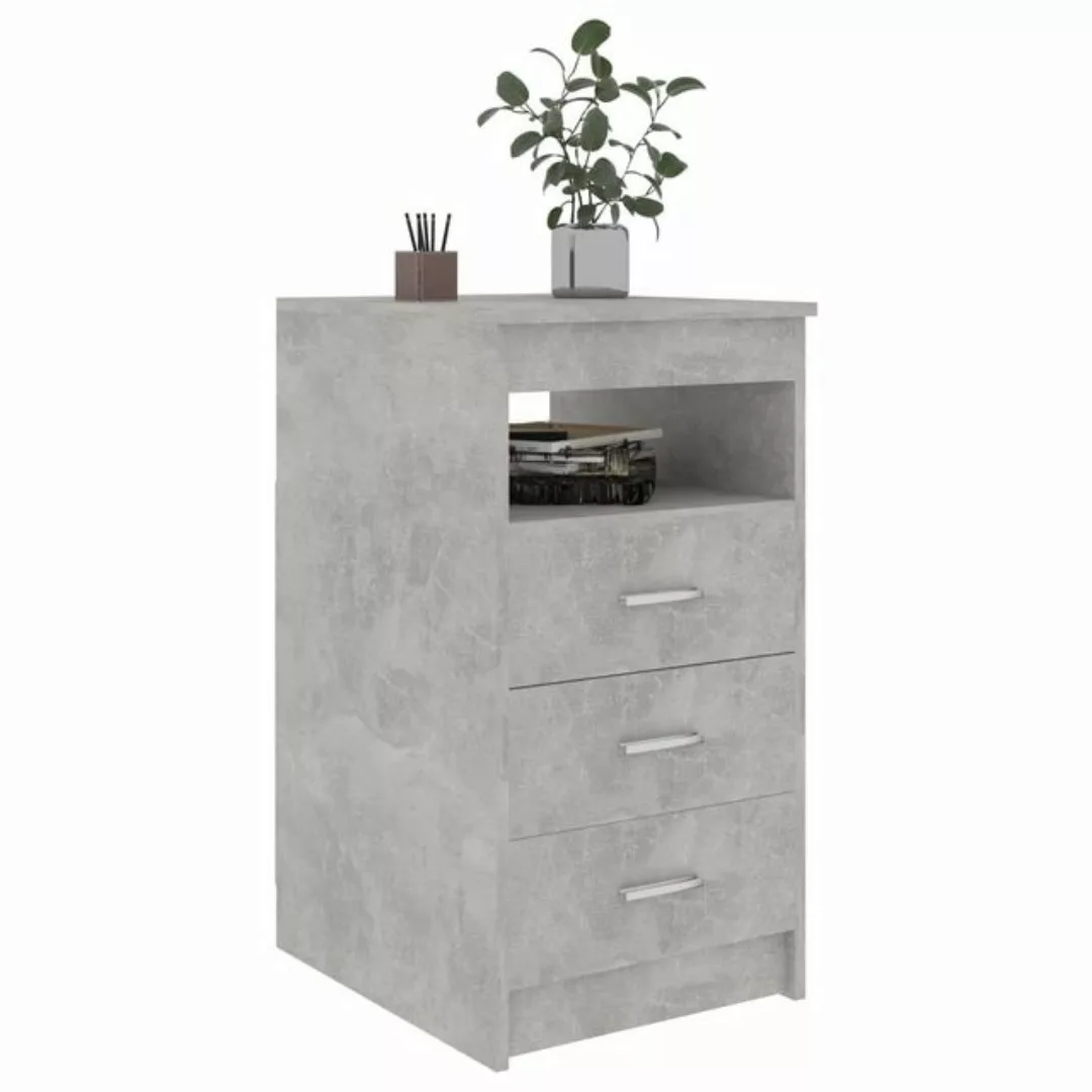 vidaXL Aktenschrank Sideboard mit Schubladen Betongrau 405076 cm Spanplatte günstig online kaufen