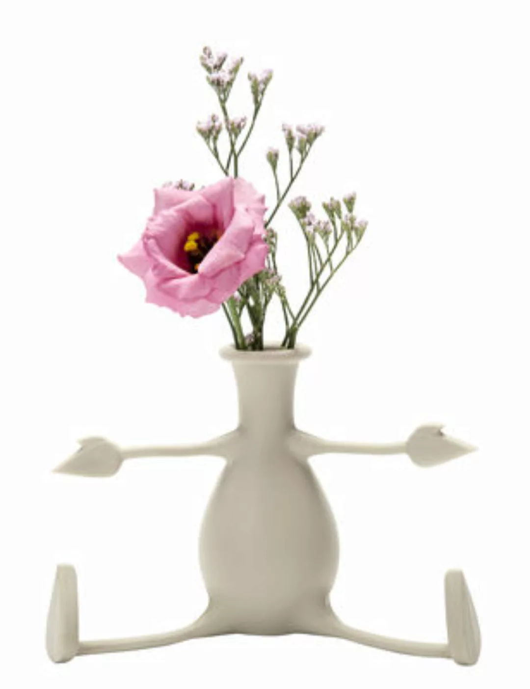 Vase Florino plastikmaterial grau / Silikon - Arme und Beine flexibel - Pa günstig online kaufen