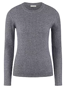 Rundhals-Pullover include grau günstig online kaufen
