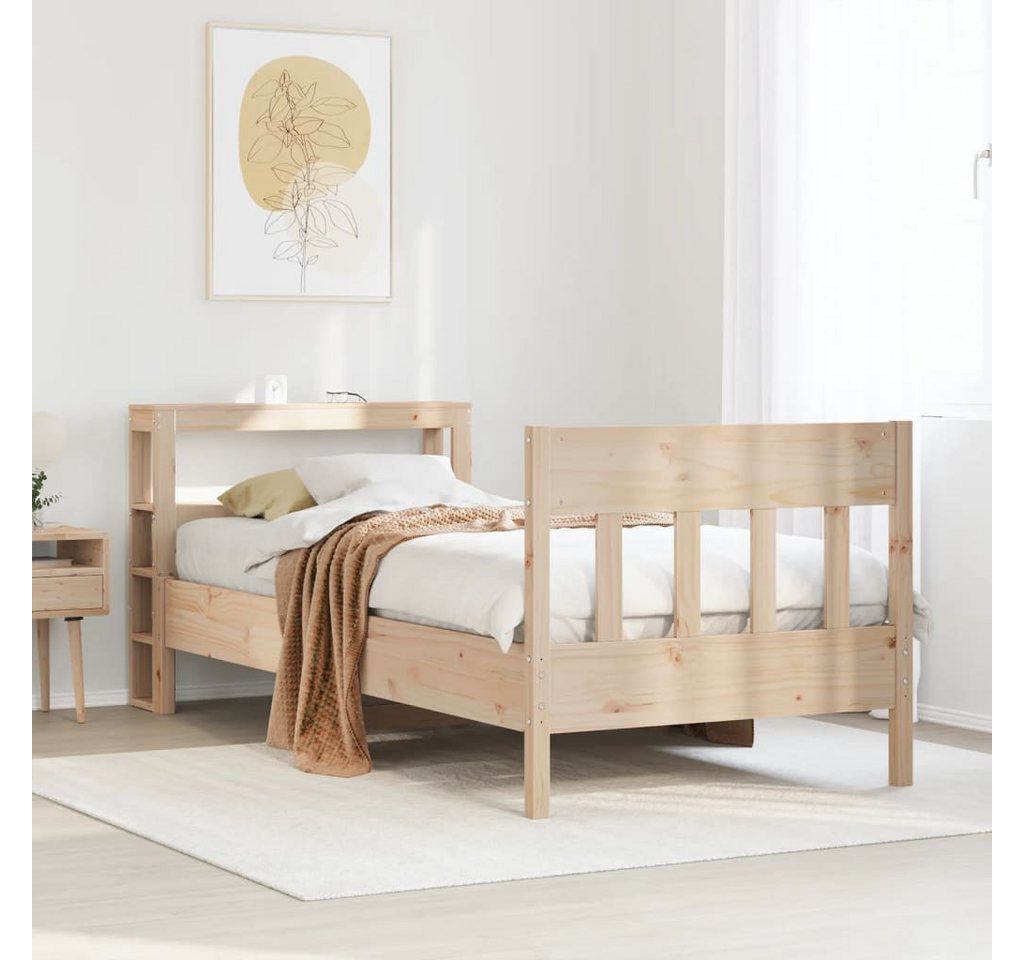 vidaXL Bett Massivholzbett ohne Matratze 100x200 cm Kiefernholz günstig online kaufen