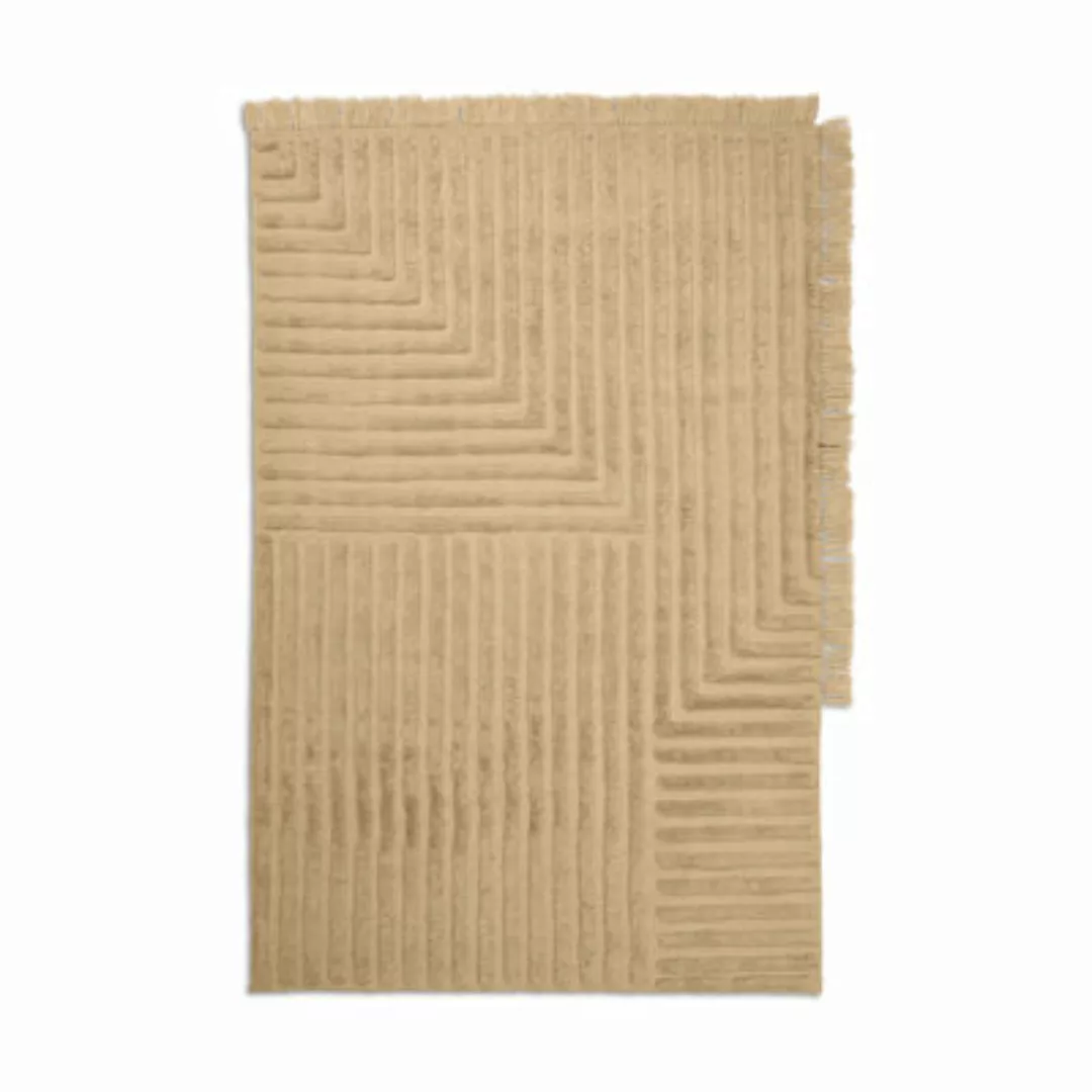 Crease Wool Small Teppich / 200 x 140 cm - Handgewebte, handgetuftete Wolle günstig online kaufen