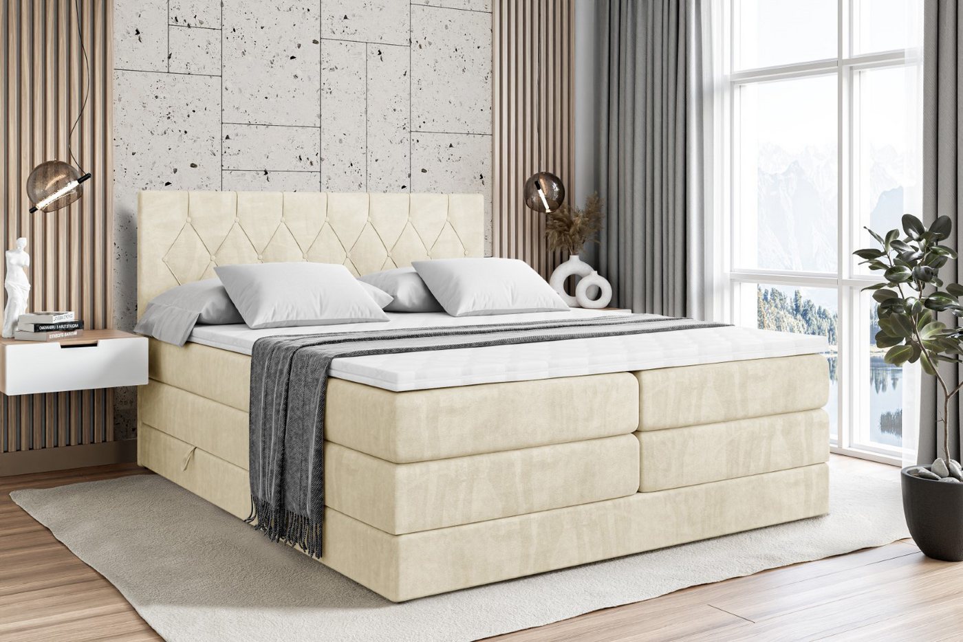 ALTDECOR Boxspringbett VELANTO-BZ KING günstig online kaufen