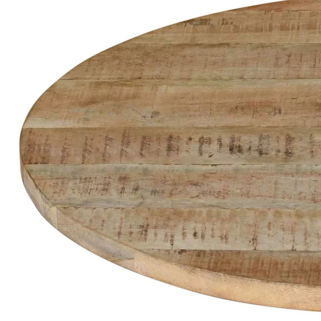 Factory Couchtisch aus Mangobaum Massivholz Gusseisen günstig online kaufen