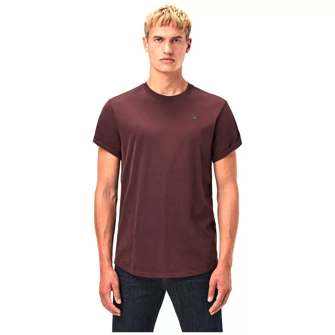 G-star Lash Ribbed Kurzarm T-shirt 2XS Dark Fig günstig online kaufen