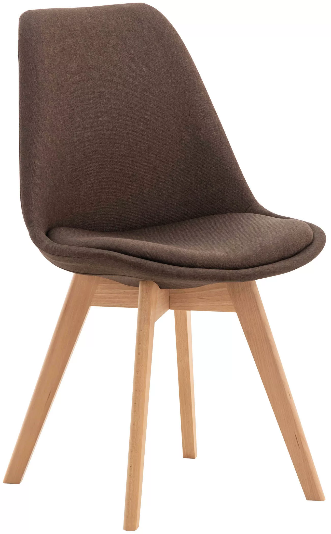 Stuhl Linares Stoff Braun günstig online kaufen